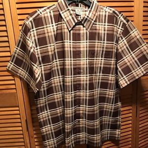 Beyond the Limit Brown, Tan & White Plaid Shirt